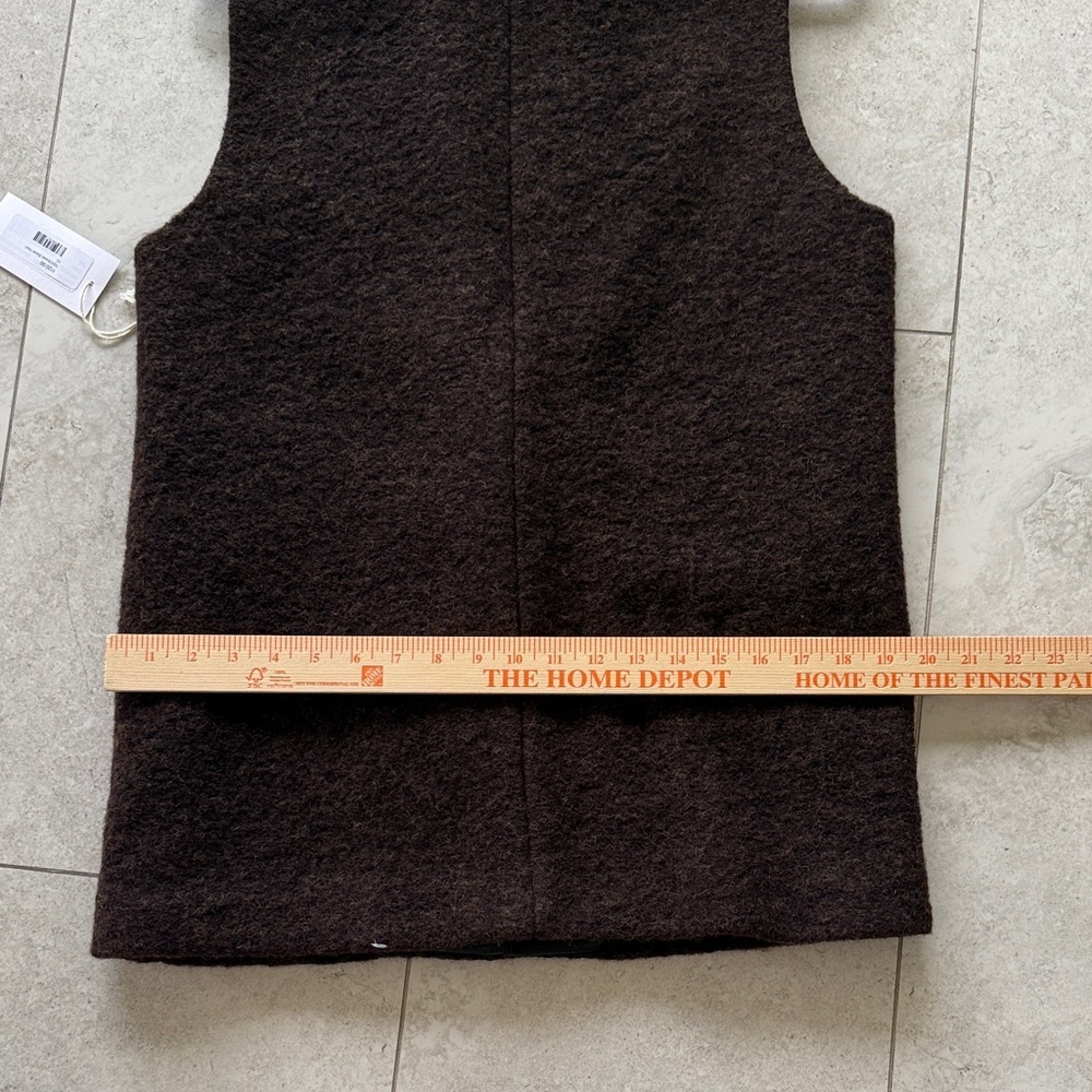FifteenTwenty Brooklyn Wool Blend Vest Brown and Black Sleeveless sz XS - Picture 12 of 12